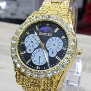 Men Formal Steel Business Watch Strap Wrist Watches Classic - Gold